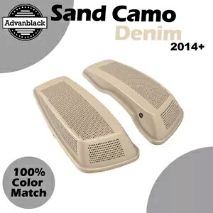 ハーレーツーリング FLHR FLHXS FLTRX 2014+ デュアル 6x9 スピーカー蓋 SAND CAMO DENIM For Harley Touring FLHR FLHXS FLTRX 2014+ Dual 6x9 Speaker Lids SAND CAMO DENIM 【並行輸入品】
