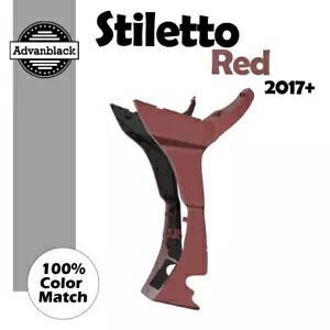Advanblack スティレットレッドフェアリングスポイラーキット ハーレーロードグライド 2017+ に適合 Advanblack Stiletto Red Fairing Spoiler Kit Fits for Harley Road Glide 2017+ 【並行輸入品】