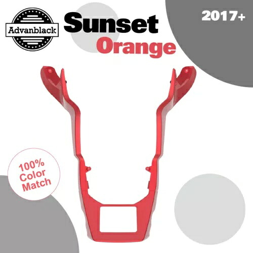 Advanblack サンセットオレンジ フェアリング スポイラー キット 2017 年以降のハーレー ロード グライドに適合 Advanblack Sunset Orange Fairing Spoiler Kit Fits for 2017+ Harley Road Glide 【並行輸入品】