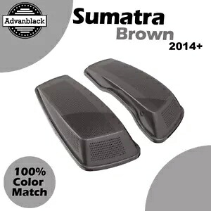 ハーレーツーリング FLHR FLHXS FLTRX 2014+ デュアル 6x9 スピーカー蓋 スマトラブラウン用 For Harley Touring FLHR FLHXS FLTRX 2014+ Dual 6x9 Speaker Lids SUMATRA BROWN 【並行輸入品】