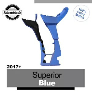 Advanblack スーペリア ブルー フェアリング スポイラー キット ハーレー ロード グライド 2017+ に適合 Advanblack Superior Blue Fairing Spoiler Kit Fits for Harley Road Glide 2017+ 【並行輸入品】