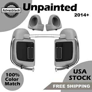 Advanblack 未塗装プライミング下部ベントフェアリング ハーレーツーリング 2014+ Advanblack Unpainted Primed Lower Vented Fairing For Harley Touring 2014+ 【並行輸入品】