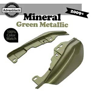 ミッドフレーム エアディフレクター ヒートシールド ハーレーツーリング用 ミネラルグリーンメタリック Mid Frame Air Deflectors Heat Shield For Harley Touring MINERAL GREEN METALLIC 【並行輸入品】