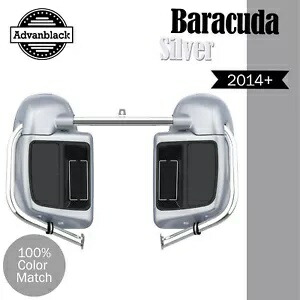 Advanblack バラクーダ シルバー 下部ベント付きフェアリング 14 歳以上のハーレーダビッドソン ツーリングに適合 Advanblack BARRACUDA SILVER Lower Vented Fairing Fit 14+ Harley Davidson Touring 【並行輸入品】