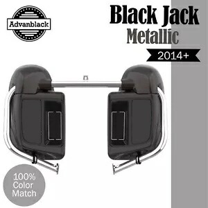 Advanblack ブラック ジャック メタリック 下部ベンテッド フェアリング 2014 年以降のハーレー ツーリングに適合 Advanblack BLACK JACK METALLIC Lower Vented Fairing Fits 2014+ Harley Touring 【並行輸入品】