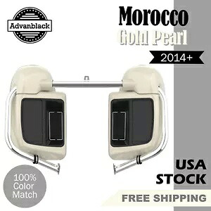 Advanblack モロッコ ゴールド パール 下部ベンテッド フェアリング 2014 年以降のハーレー ツーリングに適合 Advanblack Morocco Gold Pearl Lower Vented Fairing Fits 2014+ Harley Touring 【並行輸入品】