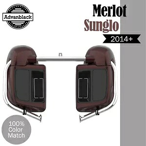 Advanblack MERLOT SUNGLO 下部ベント付きフェアリング 2014 年以降のハーレーダビッドソン ツーリングに適合 Advanblack MERLOT SUNGLO Lower Vented Fairing Fits 2014+ Harley Davidson Touring 【並行輸入品】