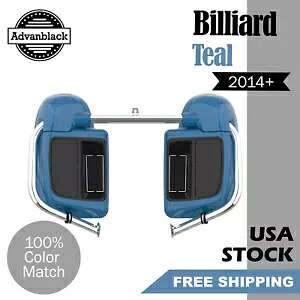 Advanblack ビリヤード ティール 下部ベント付きフェアリング 2014 年以降のハーレーダビッドソン ツーリングに適合 Advanblack Billiard Teal Lower Vented Fairing Fits 2014+ Harley Davidson Touring 【並行輸入品】