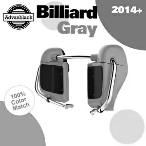 Advanblack ビリヤード グレー 下部ベント付きフェアリング 2014 年以降のハーレーダビッドソン ツーリングに適合 Advanblack Billiard Gray Lower Vented Fairing Fits 2014+ Harley Davidson Touring 【並行輸入品】