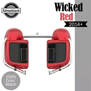 Advanblack WICKED RED 下部ベント付きフェアリング 2014 年以降のハーレーダビッドソン ツーリングに適合 Advanblack WICKED RED Lower Vented Fairing Fits 2014+ Harley Davidson Touring 【並行輸入品】