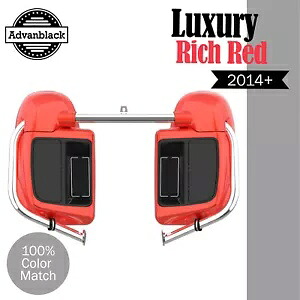 Advanblack ラグジュアリーリッチレッド 下部ベント付きフェアリング 14 歳以上のハーレーダビッドソンツーリングに適合 Advanblack LUXURY RICH RED Lower Vented Fairing Fits 14+ Harley Davidson Touring 【並行輸入品】