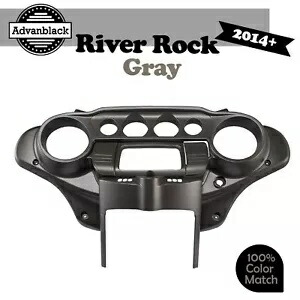 Advanblack リバー ロック グレー バットウィング インナー スピードメーター フェアリング ハーレー 2014+ に適合 Advanblack River Rock Gray Batwing inner Speedometer Fairing Fits Harley 2014+ 【並行輸入品】