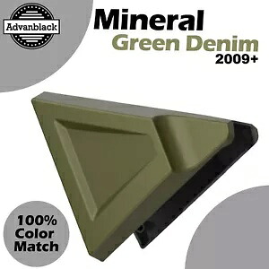 ミネラルグリーン デニム ホールショット FXR スタイル サイド カバー 09+ ハーレー ツーリング用 Mineral Green Denim Holeshot FXR Style Side Covers For 09+ Harley Touring 【並行輸入品】