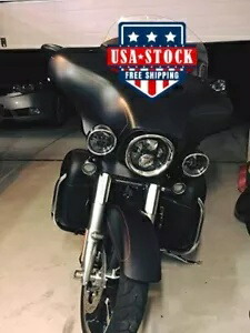 Advan デニム ブラック 下部通気フェアリング キット スピーカー ポッド 14+ ハーレーダビッドソン用 Advan Denim Black Lower Vented Fairings Kit Speaker Pods For 14+ Harley Davidson 【並行輸入品】