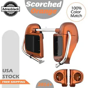 スコーチオレンジ 下部ベントフェアリング 6.5インチ スピーカーポッド 2014+ ハーレーツーリング用 Scorched Orange Lower Vented Fairing 6.5'' Speaker Pod For 2014+ Harley Touring 【並行輸入品】