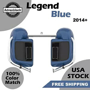 Legend Blue Rushmore 下部ベントフェアリングレッグウォーマーキット 14+ ハーレーツーリング用 Legend Blue Rushmore Lower Vented Fairing Leg Warmer Kit For 14+ Harley Touring 【並行輸入品】