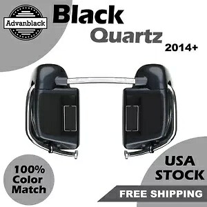 Advan ブラック テンペスト 下部ベント フェアリング 6.5 インチ スピーカー ポッド 2014+ ハーレー用 Advan Black Tempest Lower Vented Fairing 6.5'' Speaker Pod For 2014+ Harley 【並行輸入品】