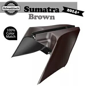 スマトラブラウン CVO 拡張ストレッチサイドカバーパネル 2014 年以降のハーレーツーリングに適合 Sumatra Brown CVO Extended Stretched Side Cover Panel Fits 2014+ Harley Touring 【並行輸入品】