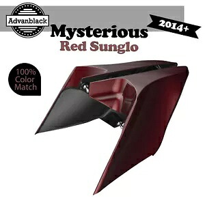 ハーレー用 Advanblack CVO ストレッチ拡張サイドカバー MYSTERIOUS RED SUNGLO For Harley Advanblack CVO Stretched Extended Side Cover MYSTERIOUS RED SUNGLO 【並行輸入品】