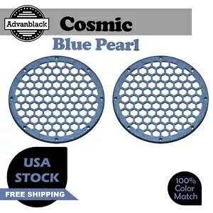 コズミック ブルー パール アドバンブラック x XBS HEX 8 インチ スピーカー グリル ツアー パック蓋 Cosmic Blue Pearl Advanblack x XBS HEX 8'' Speaker Grills Tour Pack Lid 【並行輸入品】