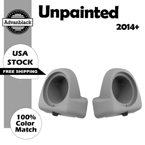 Advanblack 未塗装 6.5 フィート スピーカー ポッド 下部ベント付きフェアリング 2014+ ハーレー用 Advanblack Unpainted 6.5' Speaker Pods Lower Vented Fairings For 2014+ Harley 【並行輸入品】