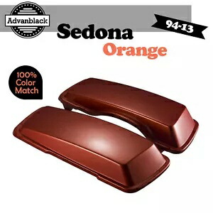 Advanblack セドナ オレンジ サドルバッグ蓋カバー ハーレーダビッドソン ツーリング 94-13用 Advanblack Sedona Orange Saddlebag Lid Cover For Harley Davidson Touring 94-13 【並行輸入品】 51,480円