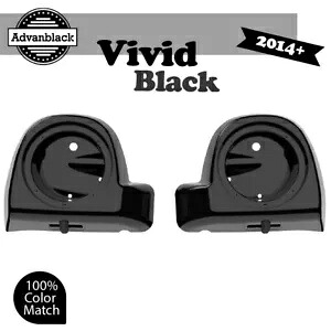 ビビッドブラック 6.5 インチ スピーカーポッド 下部フェアリング 2014 年以降のハーレー FLHR FLHXS FLTRX に適合 Vivid Black 6.5'' Speaker Pods Lower Fairings Fits 2014+ Harley FLHR FLHXS FLTRX 【並行輸入品】