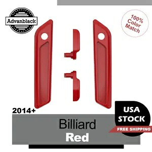 14+ ハーレー ツーリング ビリヤード レッド サドルバッグ リッド レバー & ラッチ カバー セット キット用 For 14+ Harley Touring Billiard Red Saddlebag Lid Lever & Latch Cover Set Kit 【並行輸入品】