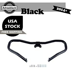 Advan 光沢のあるブラック チョップド エンジン ガード クラッシュ バー ハーレー 2014+ ツーリングに適合 Advan Glossy Black Chopped Engine Guard Crash Bar Fits Harley 2014+ Touring 【並行輸入品】 52,800円