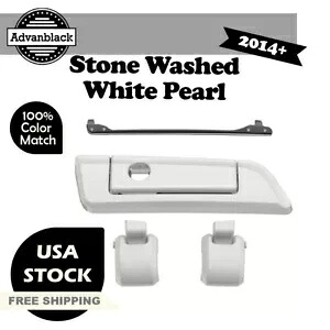 Advanblack ハーレーツアーパック用ストーンウォッシュホワイトパールヒンジラッチ Advanblack STONE WASHED WHITE PEARL Hinges Latch For Harley Tour Pack 【並行輸入品】