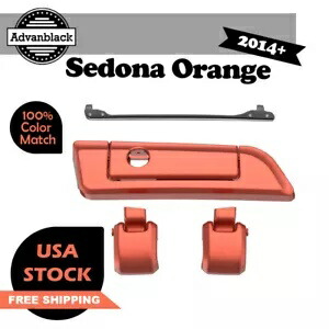 Advanblack セドナ オレンジ ヒンジ ラッチ ハーレー レイザー チョップド キング ツアー パック用 Advanblack SEDONA ORANGE Hinges Latch For Harley Razor Chopped King Tour Pack 【並行輸入品】