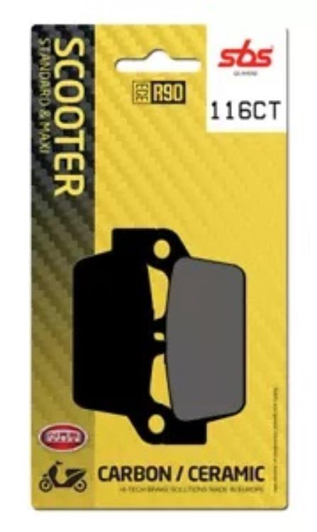 プジョー ジオ 125 1991-1992 SBS カーボン フロント ブレーキ パッド 116CT Peugeot Geo 125 1991-1992 SBS Carbon Front Brake Pad 116CT 【並行輸入品】