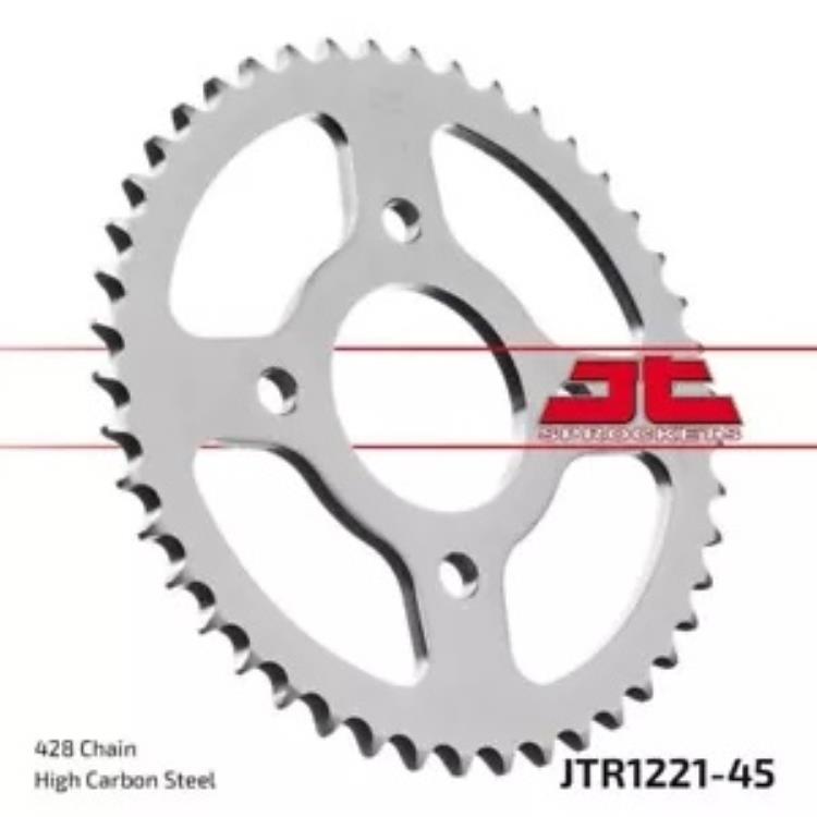 ホンダ CB 125 F CBS 2019-2023 JT ナチュラル リア スプロケット 45T 428 JTR1221.45 Honda CB 125 F CBS 2019-2023 JT Natural Rear Sprocket 45T 428 JTR1221.45 【並行輸入品】