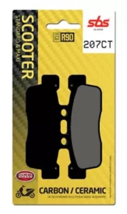 ヤマハ シグナス 125 2010-2011 SBS カーボン フロント ブレーキ パッド 207CT Yamaha Cygnus 125 2010-2011 SBS Carbon Front Brake Pad 207CT 【並行輸入品】