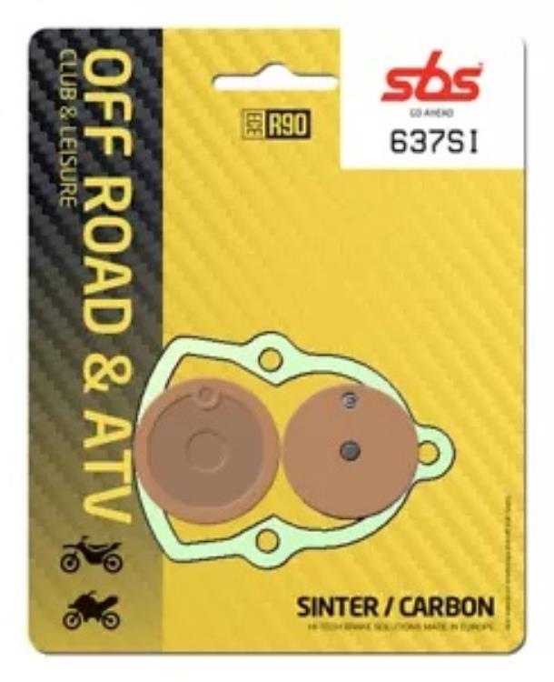 ヤマハ U-P ブラスター 200 1988-2002 SBS 焼結リアブレーキパッド 637SI Yamaha U-P Blaster 200 1988-2002 SBS Sintered Rear Brake Pad 637SI 【並行輸入品】