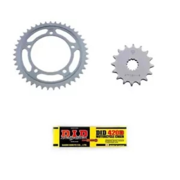 ヤマハ YB100 76-78 JT & DID チェーンとスプロケットキット Yamaha YB100 76-78 JT & DID Chain and Sprocket Kit 【並行輸入品】