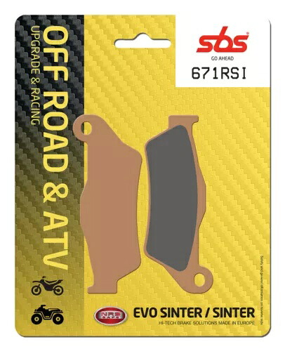 Husaberg FC 550 2001-2005 SBS レーシング シンター ブレーキ ライニング フロント 671RSI- Husaberg FC 550 2001-2005 SBS racing sinter brake lining front 671RSI- 【並行輸入品】