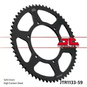 ダービセンダ 50 DRD SM 2010-2017 JT リアスプロケット 59T 420 JTR1133.59- Derbi Senda 50 DRD SM 2010-2017 JT rear sprocket 59T 420 JTR1133.59- 【並行輸入品】