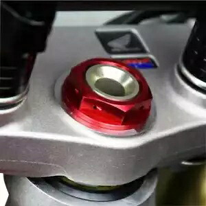 ホンダ CRF 450 L 2019-2020 スカーレッド ステアリング ナット 4.26100N Honda CRF 450 L 2019-2020 Scar Red Steering Nut 4.26100N 【並行輸入品】