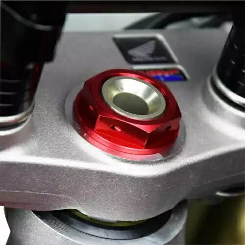ホンダ CRF 450 RL 2021-2022 スカーレッド ステアリング ナット 4.26100N Honda CRF 450 RL 2021-2022 Scar Red Steering Nut 4.26100N 【並行輸入品】