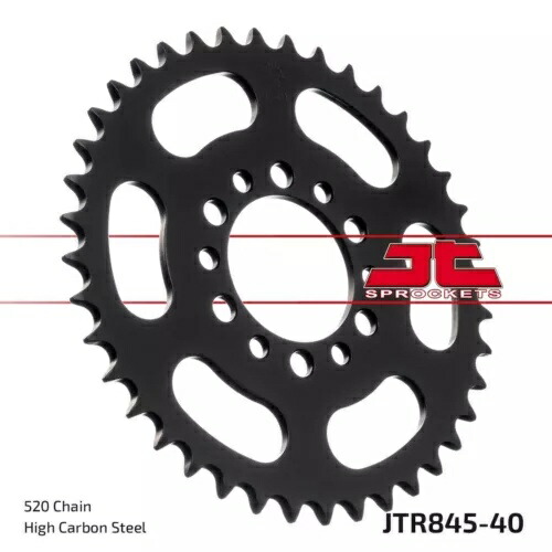 ヤマハ SR 250 SE 1980-1984 JT ブラック リア スプロケット 40T 520 JTR845.40 Yamaha SR 250 SE 1980-1984 JT Black Rear Sprocket 40T 520 JTR845.40 【並行輸入品】