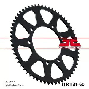ヤマハ DT 50 RSM 2003-2006 JT ブラック リア スプロケット 60T 420 JTR1131.60- Yamaha DT 50 RSM 2003-2006 JT Black Rear Sprocket 60T 420 JTR1131.60- 【並行輸入品】