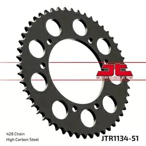 Derbi Mulhacen 125 2007-2013 JT ナチュラル リア スプロケット 51T 428 JTR1134.51- Derbi Mulhacen 125 2007-2013 JT Natural Rear Sprocket 51T 428 JTR1134.51- 【並行輸入品】