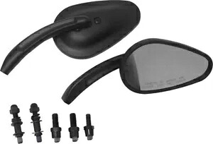 ハードドライブ BLK テーパードサイドミラーセット ペア ハーレー ソフテイル スプリンガー クラシック 05-07 Harddrive Blk Tapered Side Mirror Set Pair Harley Softail Springer Classic 05-07 【並行輸入品】