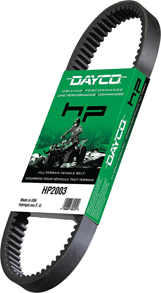 Dayco HP 高性能ドライブベルト Arctic Cat 400 TBX 4x4 04-06 用 Dayco HP High Performance Drive Belt for Arctic Cat 400 TBX 4x4 04-06 【並行輸入品】