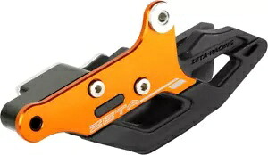 Zeta TPU 3D チェーン ガイド ガード スライダー ブラック オレンジ ハスクバーナ TX300 17-19 Zeta TPU 3D Chain Guide Guard Slider Black Orange Husqvarna TX300 17-19 【並行輸入品】