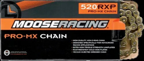 ムースゴールド 520 RXP Pro-MX ドライブチェーン 100リンク ヤマハ DT1E 250 71 Moose Gold 520 RXP Pro-MX Drive Chain 100 Link Yamaha DT1E 250 71 【並行輸入品】