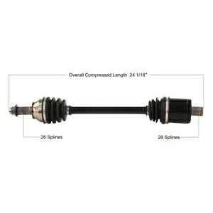 チタン リア左右交換用 CV アクスル ポラリス スクランブラー XP 1000 21 Tytaneum Rear Right or Left Replacement CV Axle Polaris Scrambler XP 1000 21 【並行輸入品】