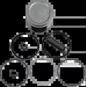 WSM オーバーボア ピストン キット 1.5mm オーバー 84.50mm ヤマハ コディアック 400 4x4 93-99 WSM Overbore Piston Kit 1.5mm Over 84.50mm Yamaha Kodiak 400 4x4 93-99 【並行輸入品】