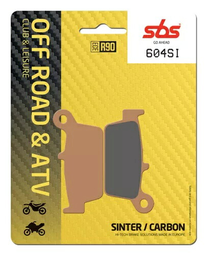 1990-1995 ホンダ R 250 SBS シンター リア ブレーキ パッド 604SI- 1990-1995 Honda R 250 SBS Sinter Rear Brake Pad 604SI- 【並行輸入品】